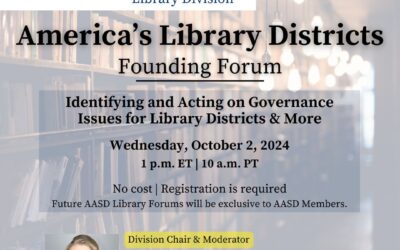 Library District Leaders to Convene in First American Special District Forum