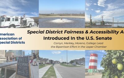 AASD Applauds Bipartisan Senate Introduction of the Special District Fairness and Accessibility Act